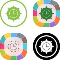 Time Settings Icon Design vector