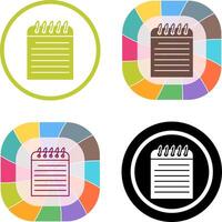 Unique Note Icon Design vector