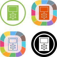 Unique Portfolio Management Icon Design vector