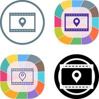 Unique Location Web Advertising Icon Design vector