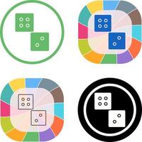 Unique Dice Icon Design vector