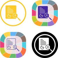 Unique Case Study Icon Design vector