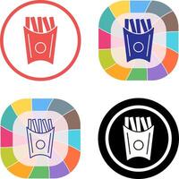 Unique French Fries Icon Design vector