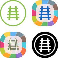 Train Tracks Icon Design vector