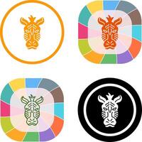 Zebra Icon Design vector