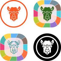 Alpaca Icon Design vector