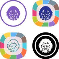 Orangutan Icon Design vector