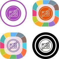 No Pictures Icon Design vector