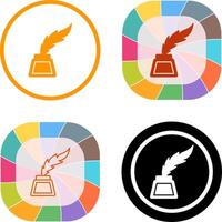 Inkwell Icon Design vector