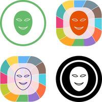 Ancient Face Mask Icon Design vector