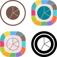 diseño de icono de gráfico circular vector