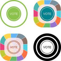 votar enlace icono diseño vector