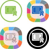 Certificate Icon Design vector
