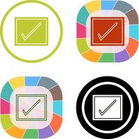 Checkbox Icon Design vector