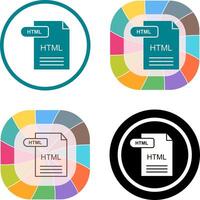 HTML Icon Design vector