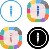 Museum Torch Icon Design vector