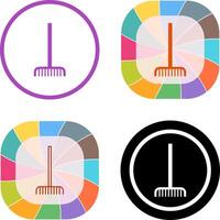 Fork picking Leaves Icon Design vector