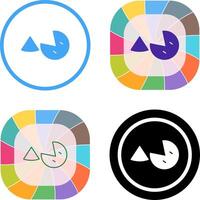 Pie Icon Design vector