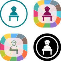 Human Sculpture Icon Design vector