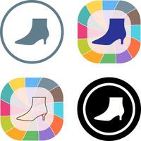 Boots with Heels Icon Design vector