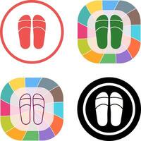 diseño de icono de zapatillas vector