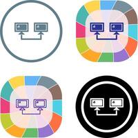 Connected Systems Icon Design vector