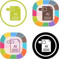 AI Icon Design vector