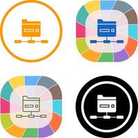 Network Folder Icon Design vector