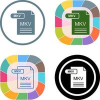 MKV Icon Design vector