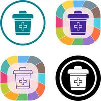 Dustbin Icon Design vector