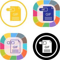 GIF Icon Design vector