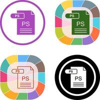 PS Icon Design vector