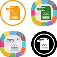 DOC Icon Design vector