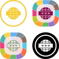 World Wide Web Icon Design vector