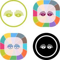 Longlashes Icon Design vector