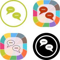 Conversation Bubbles Icon Design vector