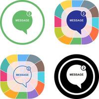 Message Bubbles Icon Design vector