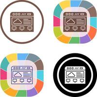 Cloud Computing Icon Design vector