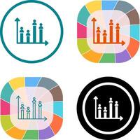 Candidate Graph Icon Design vector