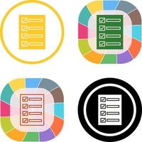 Filling Ballot Paper Icon Design vector