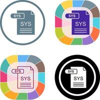 SYS Icon Design vector