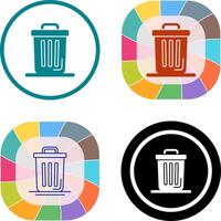 Trash Can Icon Design vector