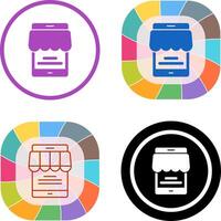 Online Store Icon Design vector