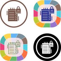 Shopping List Icon Design vector