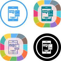 Faq Icon Design vector