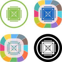 Minimize Icon Design vector