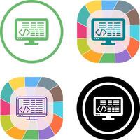 Coding Icon Design vector