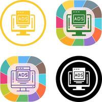 Digital Advertising Icon Design vector