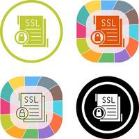 SSL Icon Design vector