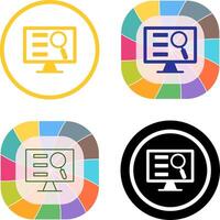 Monitor Screen Icon Design vector